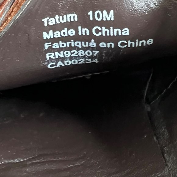 Saks Fifth Avenue Tatum Oxford Brown Leather Dress Shoes size 10 Men - Picture 9 of 9